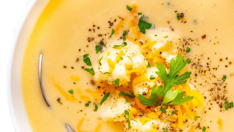 Cauliflower Cheese Soup Recipe