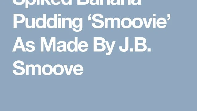 Jb Smoove Banana Pudding Cake Recipe