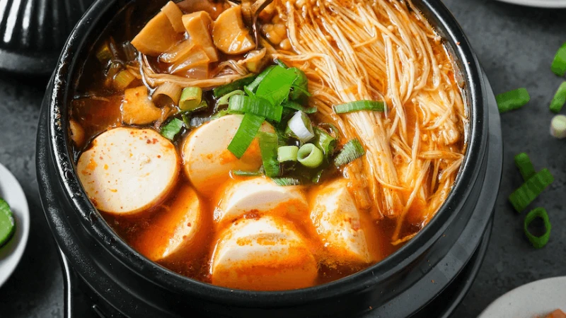 Korean Tofu Soup Recipe Vegetarian