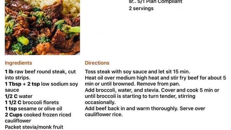 Optavia Beef And Broccoli Recipe