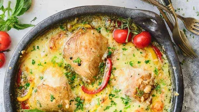 Pesto Chicken Thighs Recipe