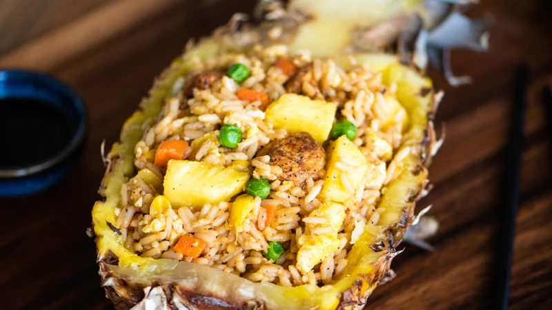 Pineapple Fried Rice With Chicken Recipe