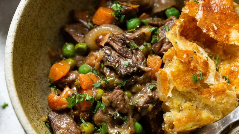 Recipe For Beef Pot Pie With Puff Pastry