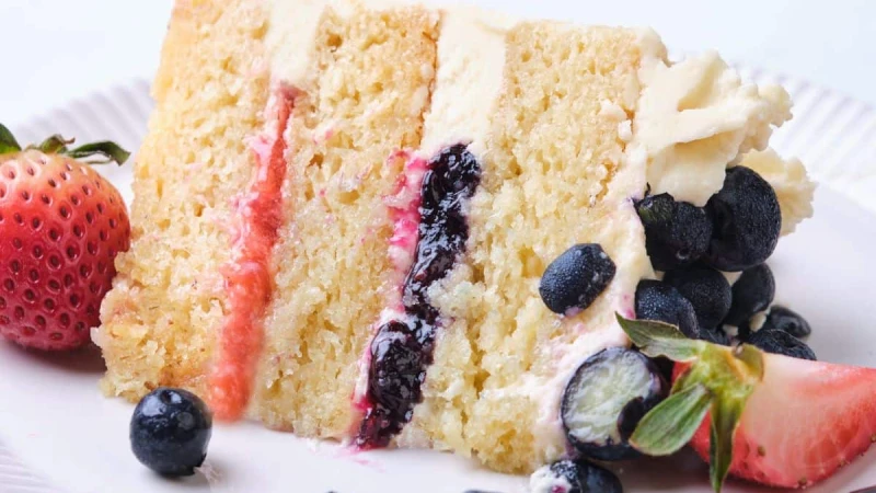 Strawberry Blueberry Cake Recipe