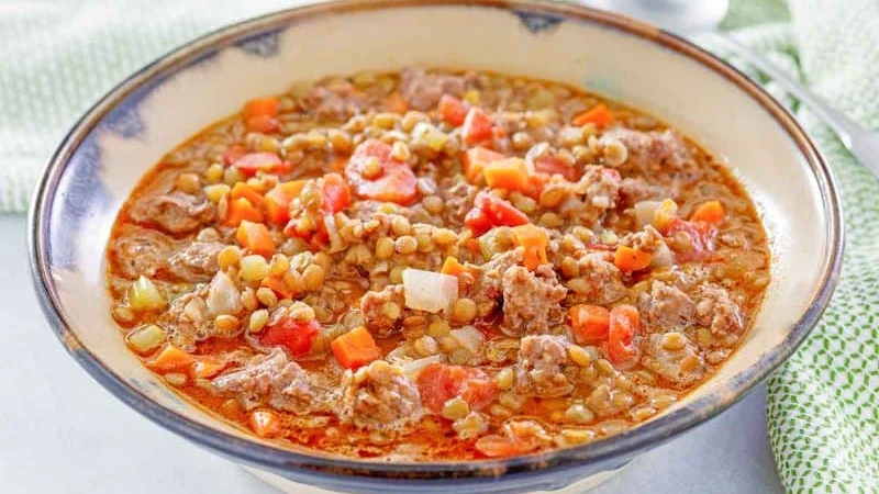 Carrabba's Sausage And Lentil Soup Slow Cooker Recipe