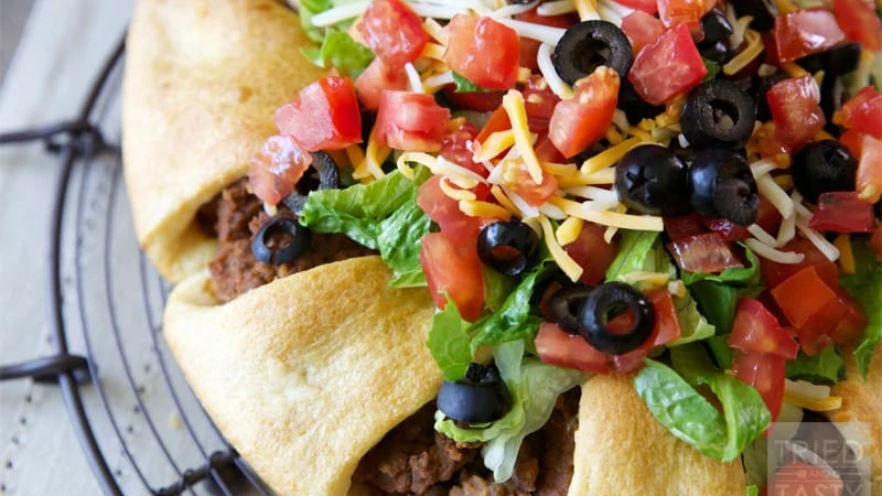 Pampered Chef Beef Taco Ring Recipe