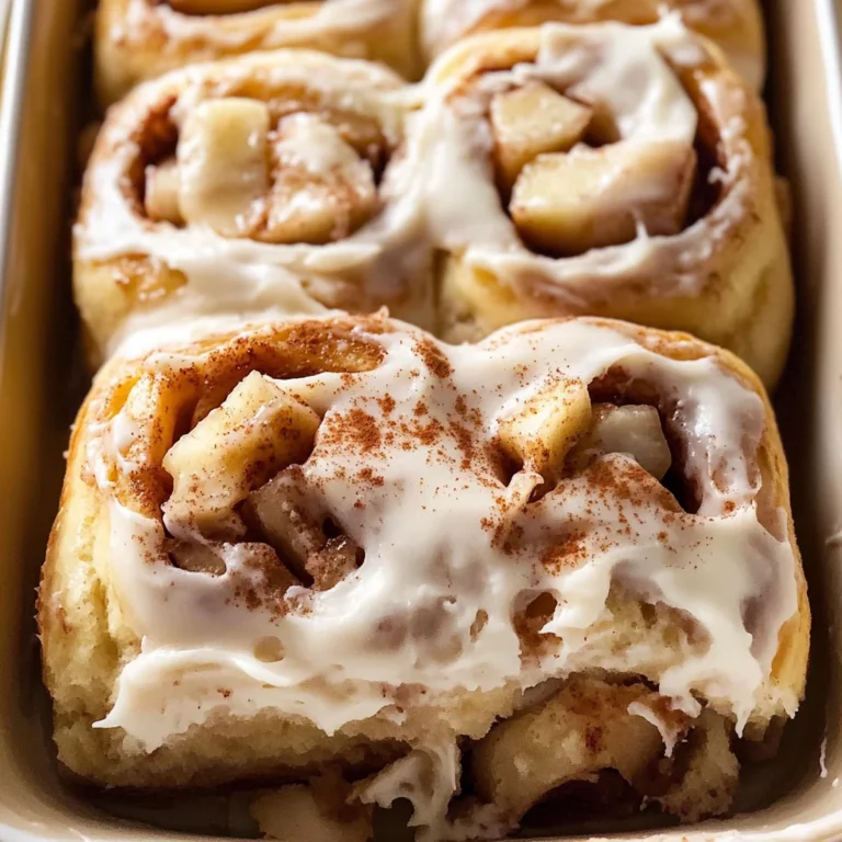 Apple Cinnamon Rolls with Apple Pie Filling