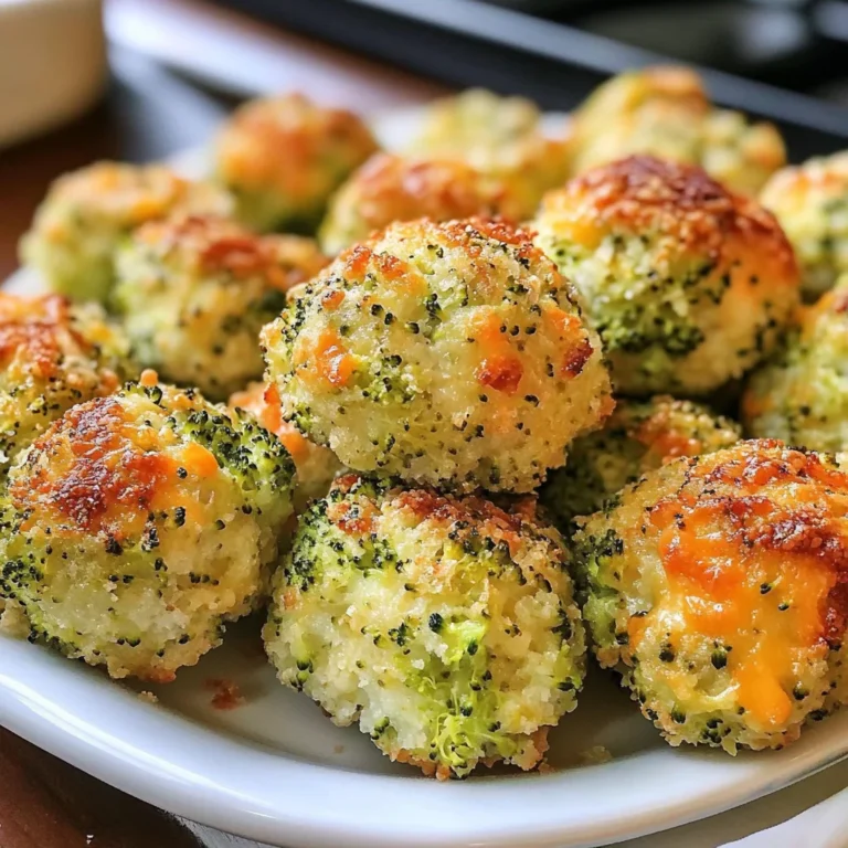 Baked Broccoli Cheese Balls