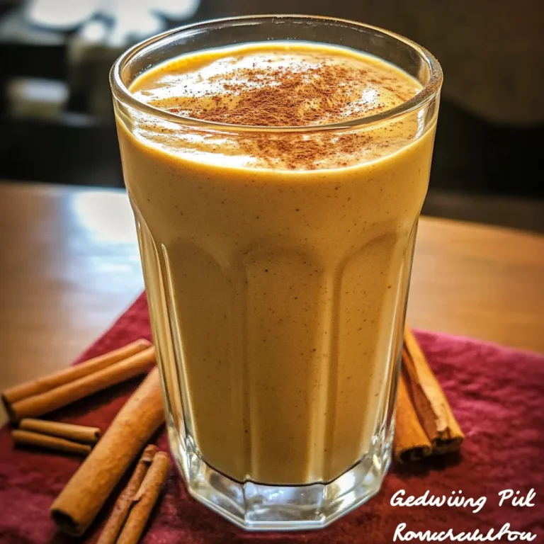 Breakfast Pumpkin Pie Smoothie