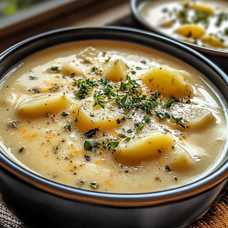 Cheddar Garlic Herb Potato Soup