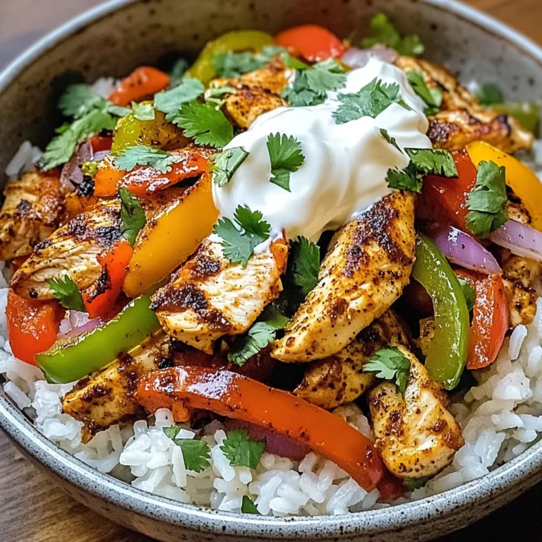 Chicken Fajita Rice Bowls