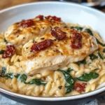 Creamy Tuscan Chicken with Orzo