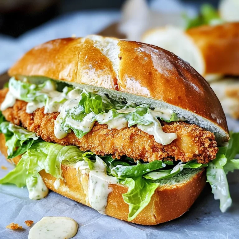 Crispy Chicken Caesar Sandwich