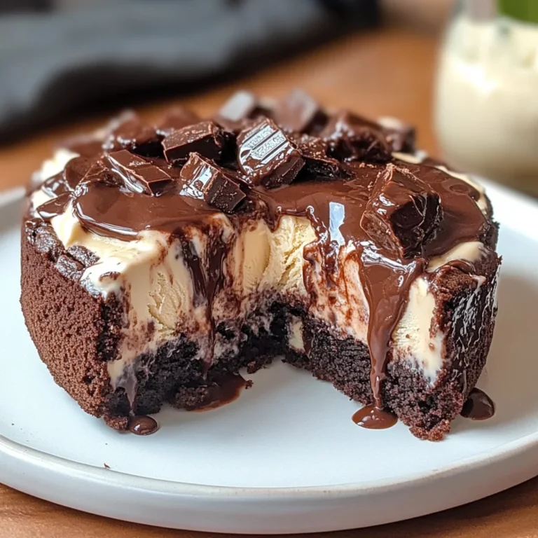 Delicious Brownie Ice Cream Cake