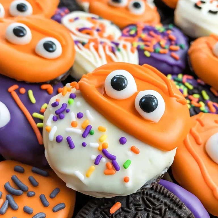 Easy Halloween Dipped Oreo Cookies Recipe