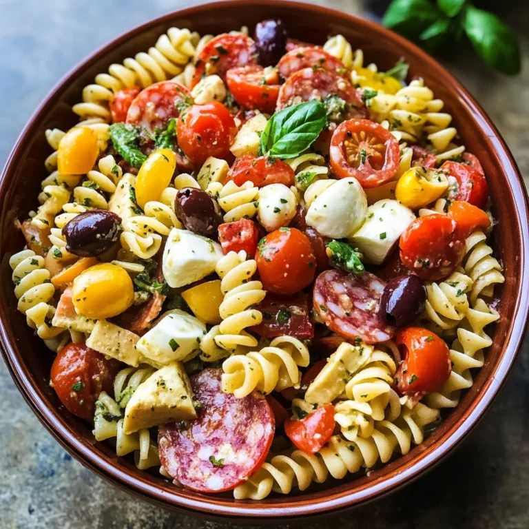 Easy Italian Antipasto Pasta Salad