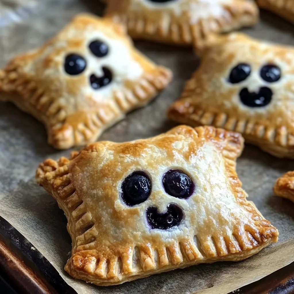 Halloween Blueberry Ghost Hand Pies