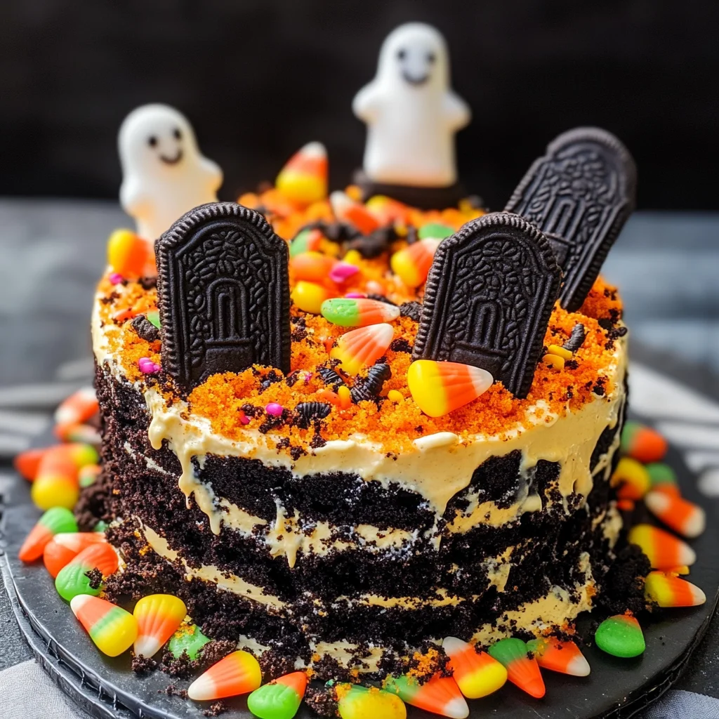 Halloween Graveyard Cake Recipe
