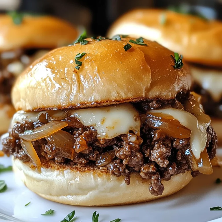 Irresistible French Onion Beef Sloppy Joes