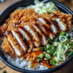 Japanese Katsu Bowls with Tonkatsu Sauce