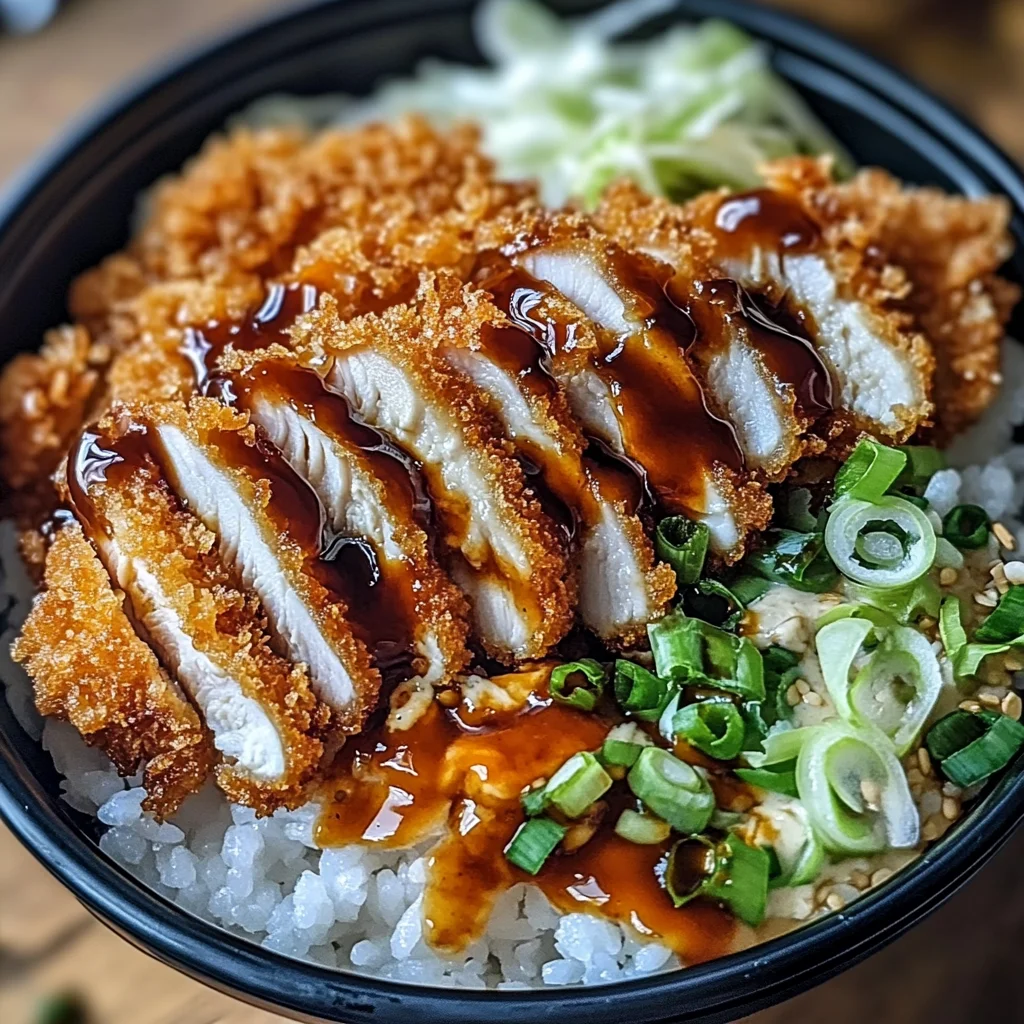Japanese Katsu Bowls with Tonkatsu Sauce
