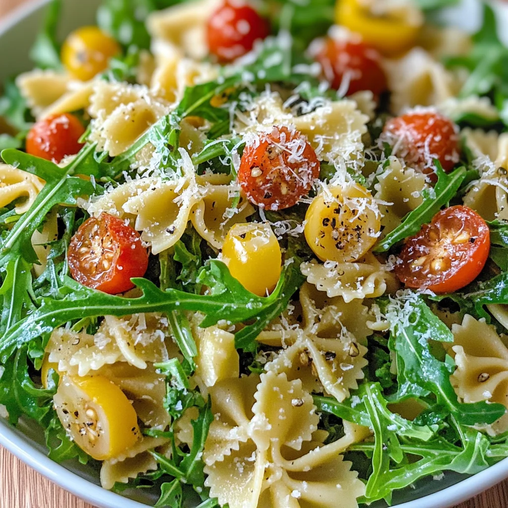 Lemon Arugula Pasta Salad