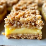 Lemon Oatmeal Crumble Bars
