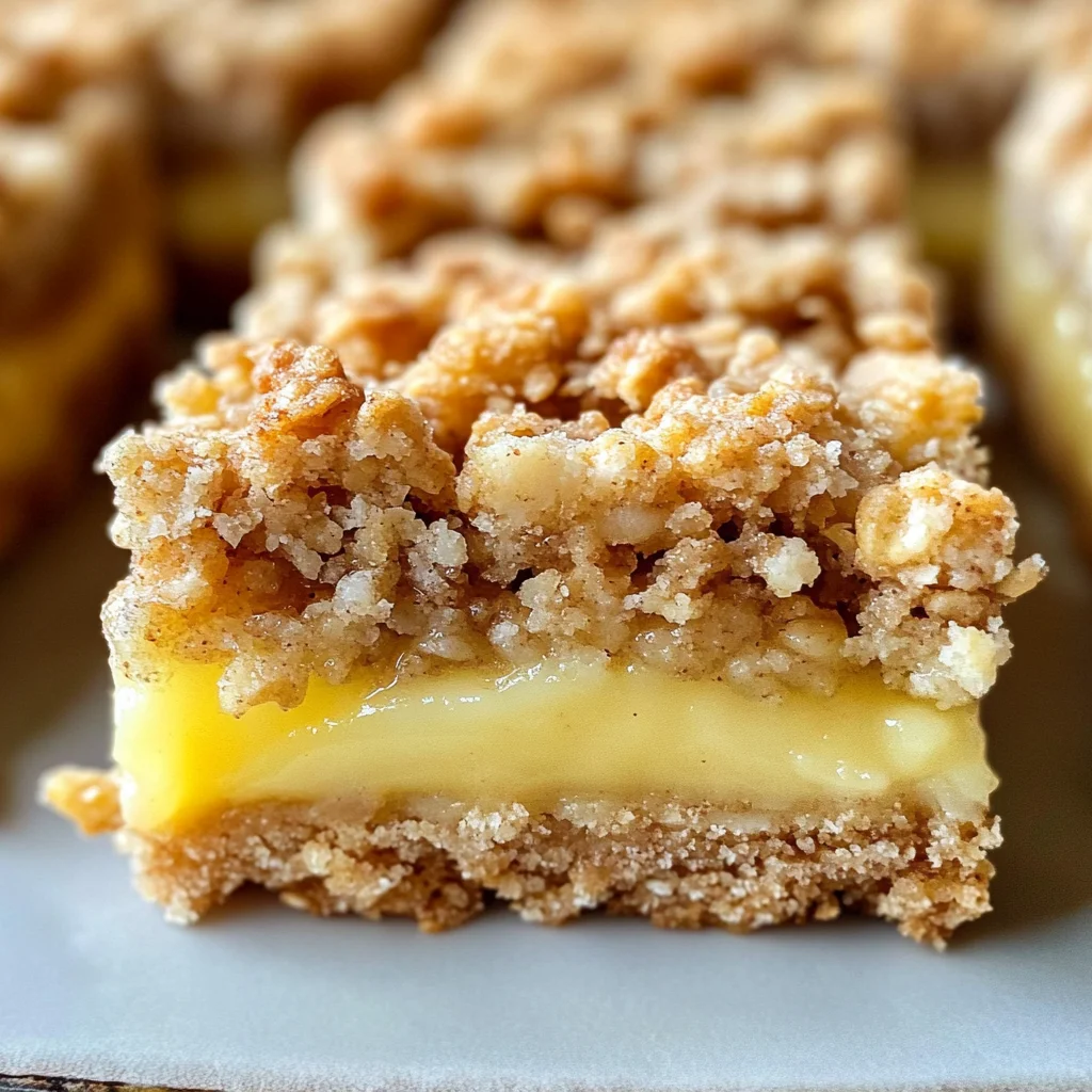 Lemon Oatmeal Crumble Bars
