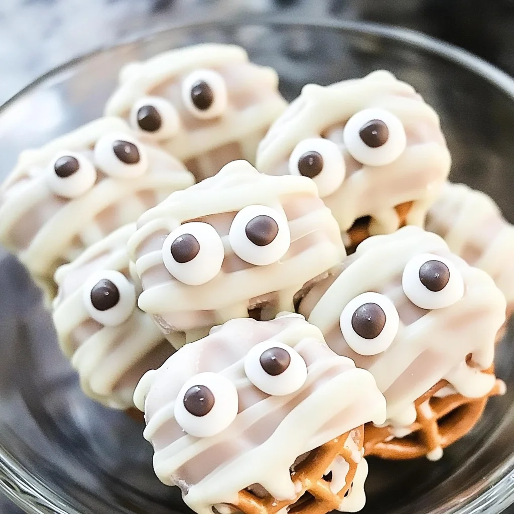 Mummy Pretzel Bites