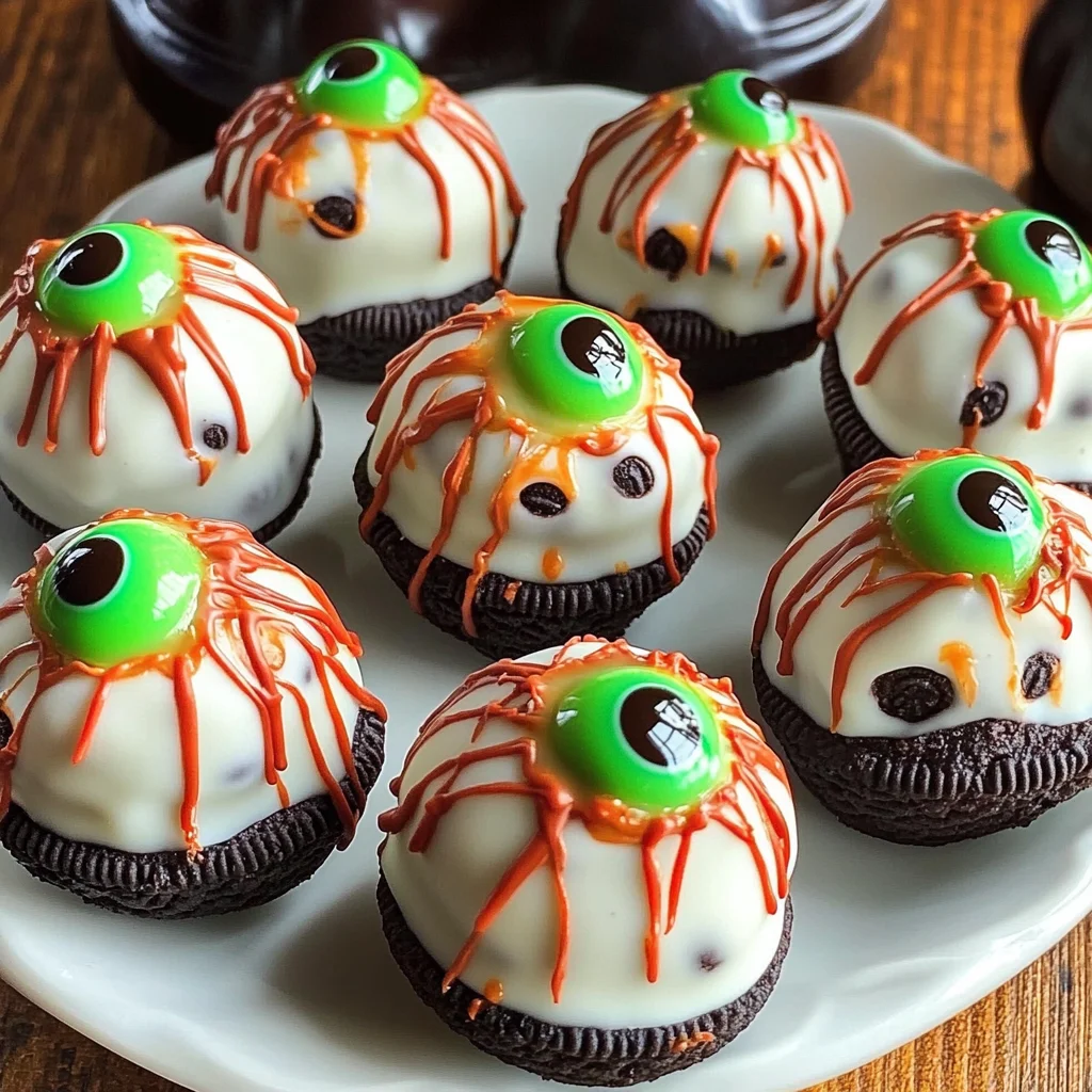 No Bake Oreo Truffle Eyeballs