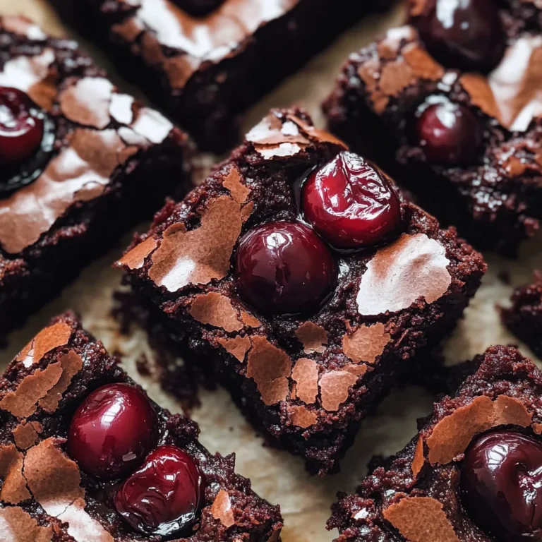 Roasted Chocolate Cherry Brownies