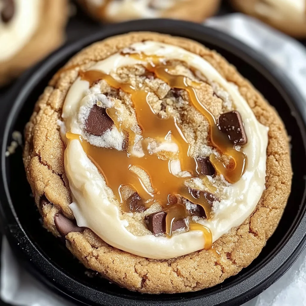 Salted Caramel Cheesecake Cookies