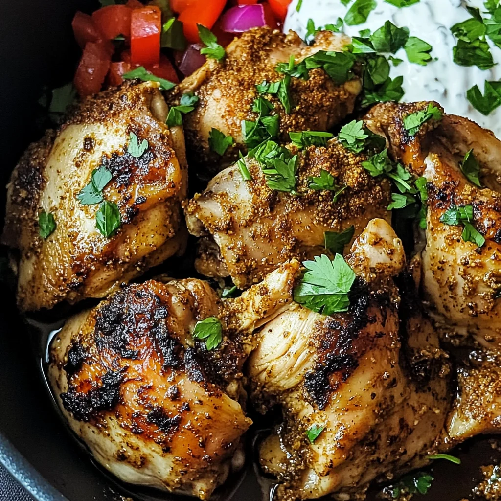 Spiced Yogurt-Marinated Chicken Thighs