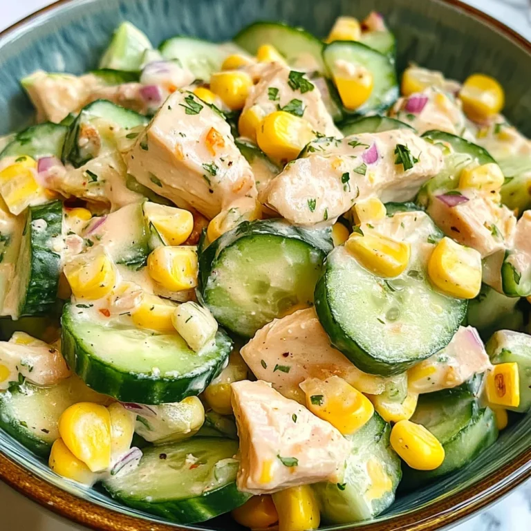 Street Corn Creamy Cucumber Salad