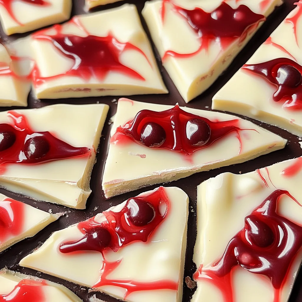 Vampire Chocolate Halloween Bark