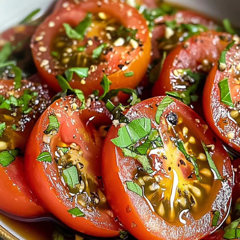 Zesty Marinated Tomatoes