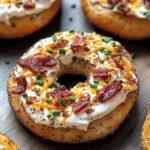 Zesty Turkey Bacon Cream Cheese Bagels