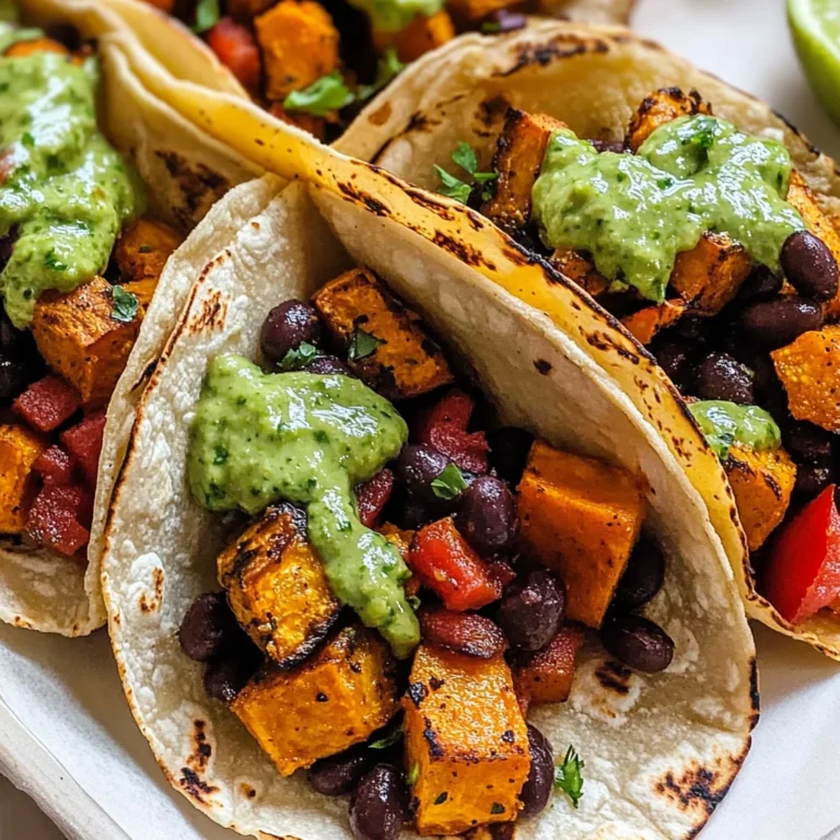 Black Bean Sweet Potato Tacos Recipe