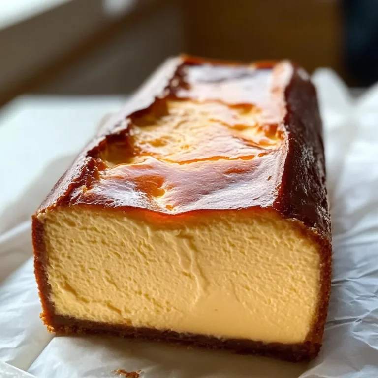 Burnt Basque Cheesecake in a Loaf Pan