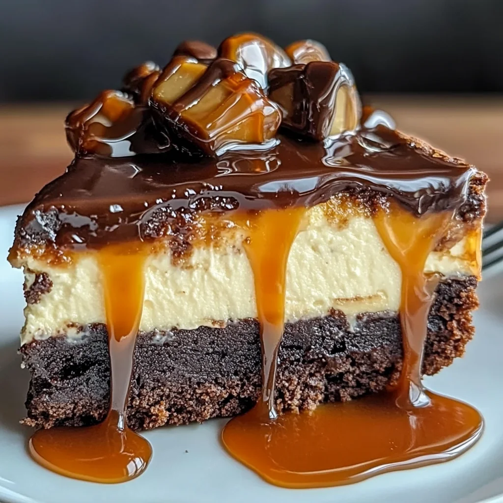 Caramel Brownie Cheesecake