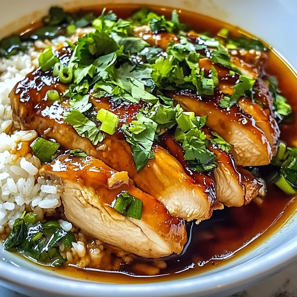 Caramelised Soy Chicken in Garlic Ginger Broth with Rice: An Incredible Comfort Meal