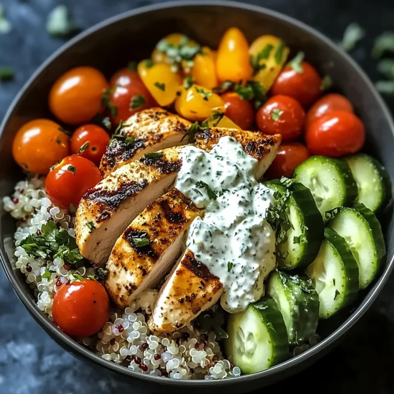 Chicken Tzatziki Bowls