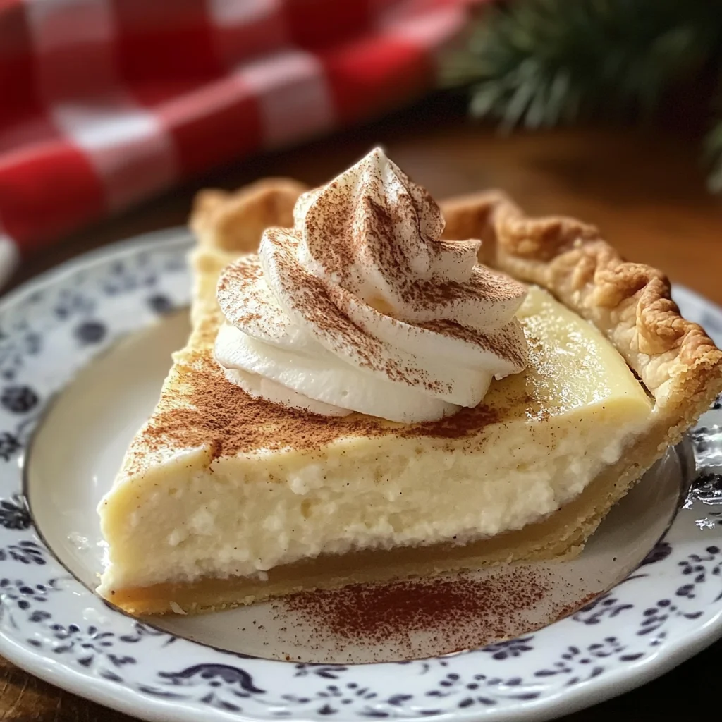 Christmas Eve Cinnamon-Vanilla Creamy Custard Pie Recipe – Festive & Delicious