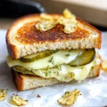 Crispy Dill Pickle Grilled Cheese Sandwich - theamazingfood