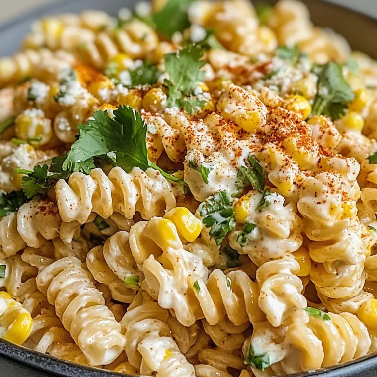 Easy Mexican Street Corn Pasta Salad