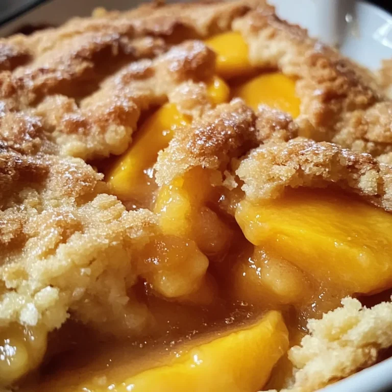 Homemade Peach Cobbler