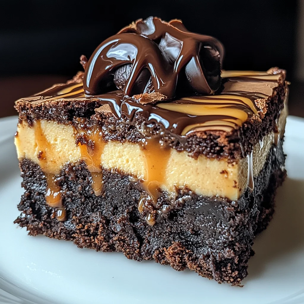 Milky Way Caramel Cheesecake Brownies