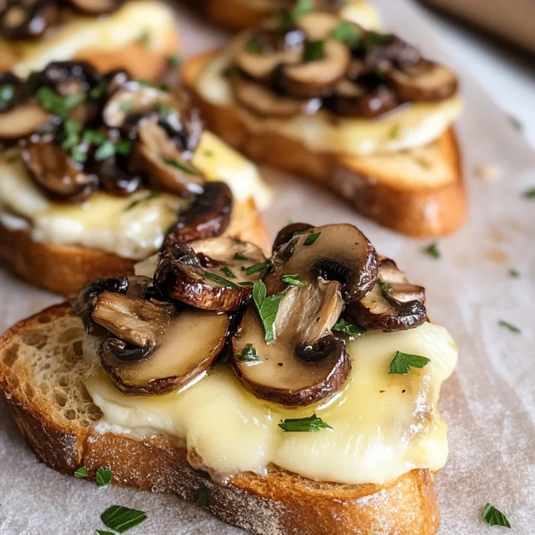 Mushroom & Brie Crostini