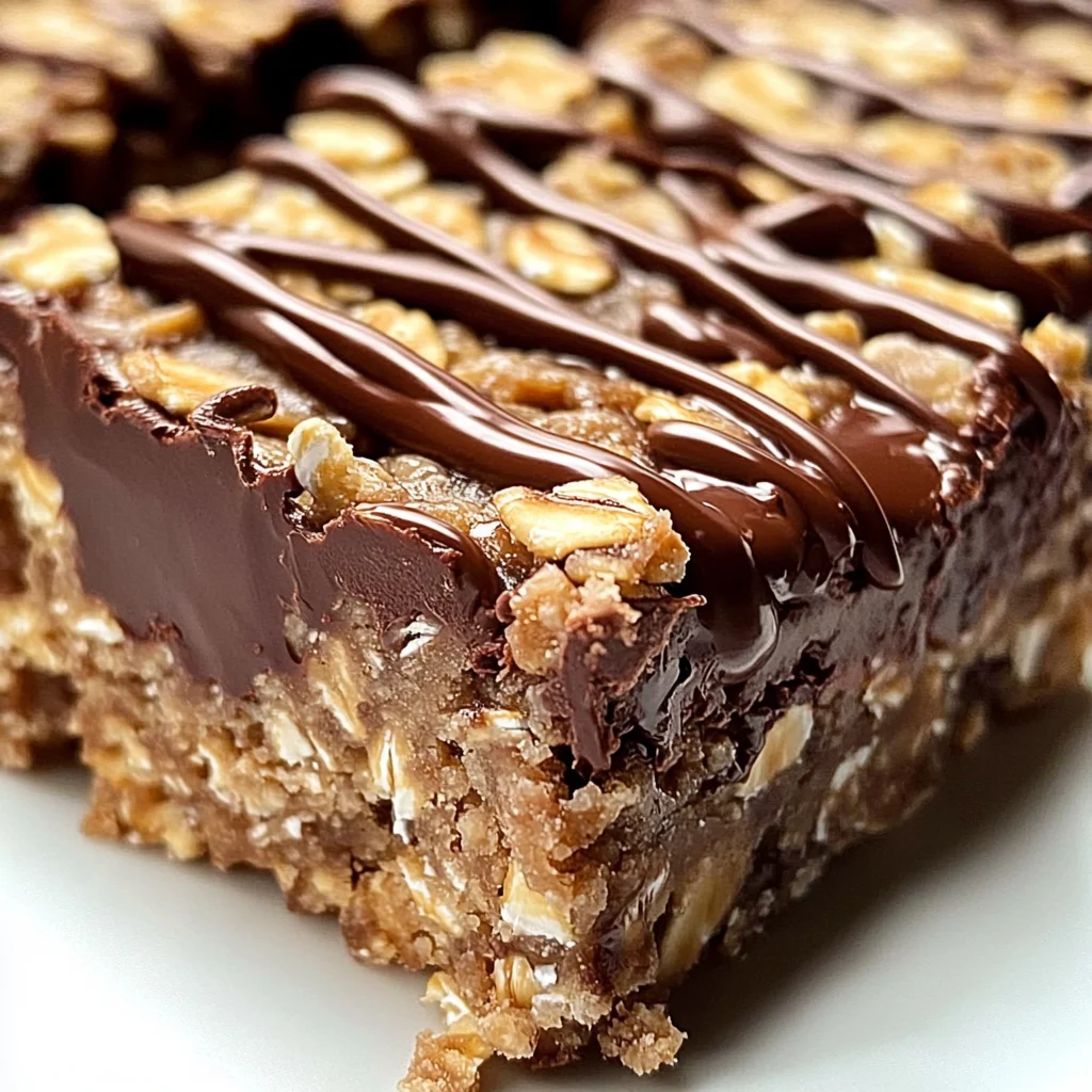 No Bake Chocolate Oatmeal Bars