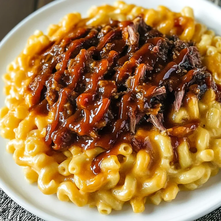 Pulled beef Mac and Cheese